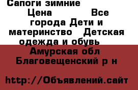 Сапоги зимние Skandia Tex › Цена ­ 1 200 - Все города Дети и материнство » Детская одежда и обувь   . Амурская обл.,Благовещенский р-н